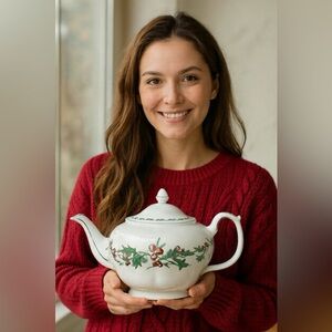 Waldman House Press "A Cup of Christmas Tea" 3 Cup Collector’s Teapot